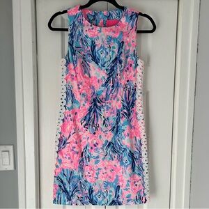 Lilly Pulitzer Mila Periwinkle Purple Fan Sea Shift Dress